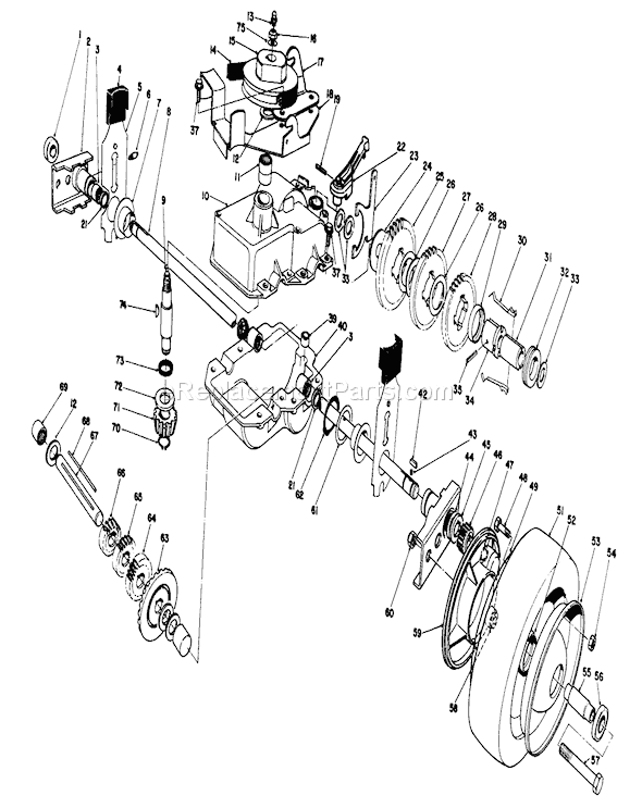 Toro 22040 (3900001-3999999)(1993) Lawn Mower Page F Diagram