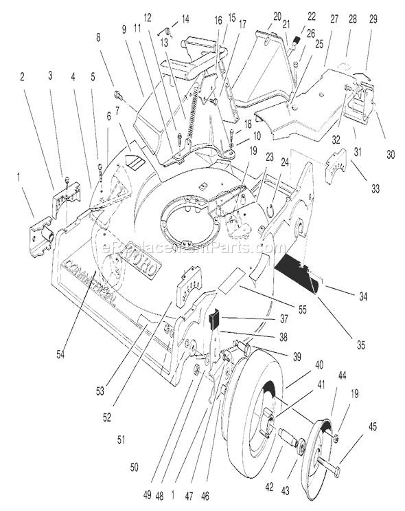 Toro 22040 (7900001-7999999)(1997) Lawn Mower Page J Diagram