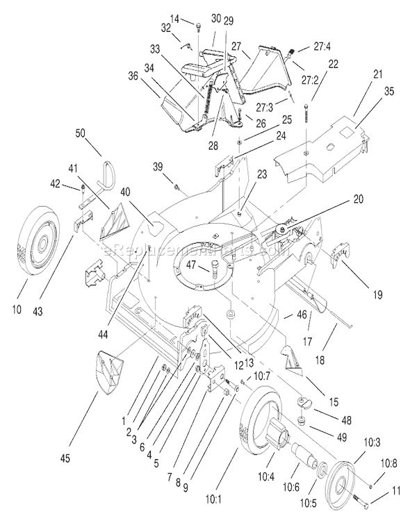 Toro 22162 (8900001-8999999)(1998) Lawn Mower Page Q Diagram