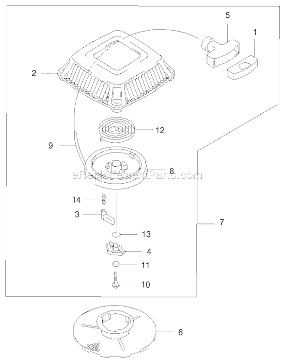 Toro 22173 (200000001-200999999)(2000) Lawn Mower Starter Diagram