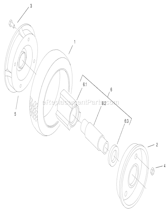 Toro 22173 (200000001-200999999)(2000) Lawn Mower Wheel and Tire Assembly No. 74-1720 Diagram