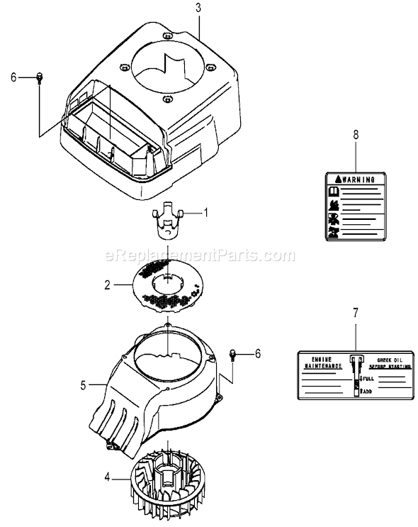 Toro 22176TE (260000001-260999999)(2006) Lawn Mower Cooling Equipment Assembly Diagram