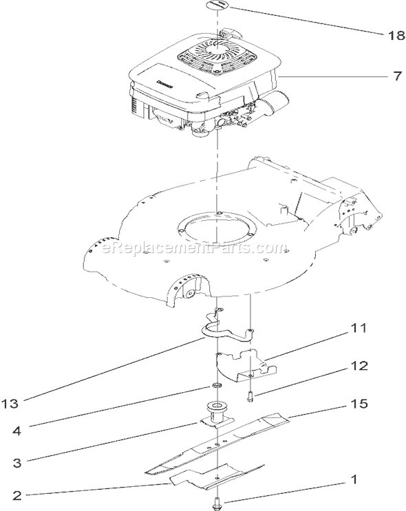Toro 22194 (280000001-280999999)(2008) Lawn Mower Engine Assembly Diagram