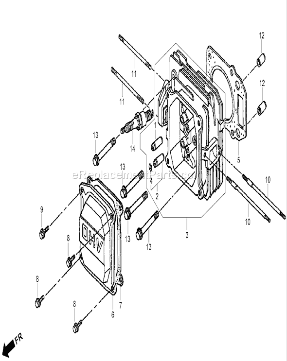 Toro 22195 (310000001-310999999)(2010) Lawn Mower Cylinder Head Assembly Honda Gxv160uh2 A1t Diagram