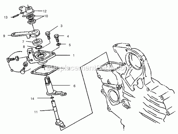 Toro 22303TE (220000001-220999999) Dingo 320-d Compact Utility Loader, 2002 Speed Control Plate Assembly Diagram