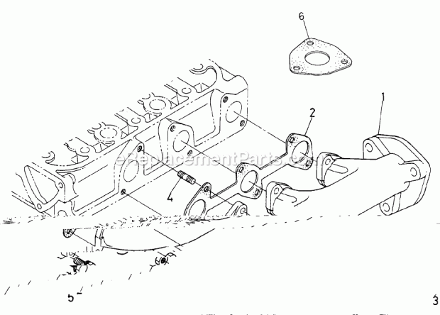 Toro 22303 (220000001-220999999) Dingo 320-d Compact Utility Loader, 2002 Exhaust Manifold Assembly Diagram