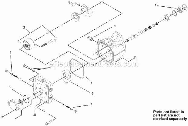 Toro 22307 (240000901-240999999) Dingo Tx 425 Wide Track Compact Utility Loader, 2004 Hydraulic Pump Assembly No. 106-5705 and 106-5706 Diagram