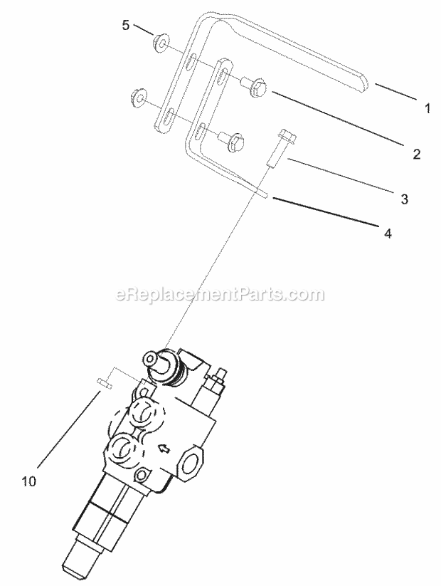 Toro 22312 (240000001-240000200) Dingo 323 Compact Utility Loader, 2004 Auxiliary Control Lever Assembly Diagram