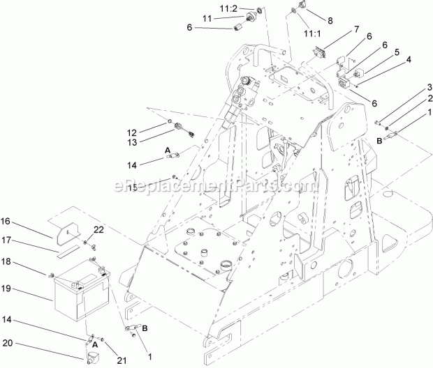 Toro 22317 (250000001-250000300) Dingo 220 Compact Utility Loader, 2005 Electrical Assembly Diagram