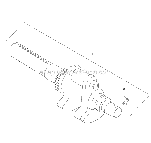 Toro 22318 (270000001-270999999) 323 Compact Utility Loader, 2007 Crankshaft Assembly Kohler Ch23s-76549 Diagram