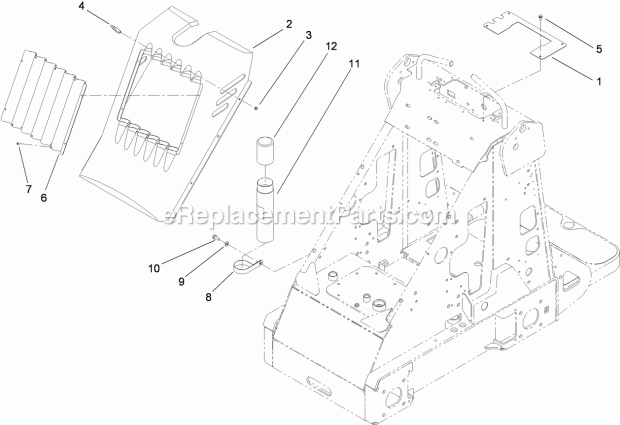 Toro 22318 (280000001-280999999) 323 Compact Utility Loader, 2008 Hood and Screen Assembly Diagram