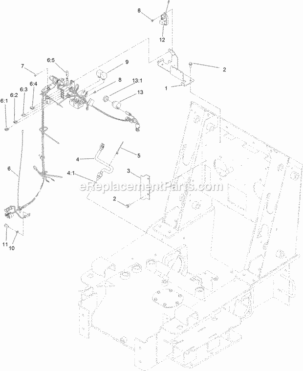 Toro 22321G (316000001-316999999) Tx 427 Compact Tool Carrier, 2016 Wire Harness, Temperature Sensor and Shield Assembly Diagram