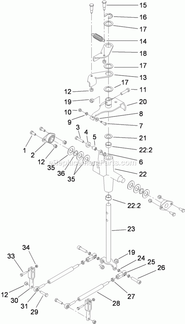 Toro 22323 (314000001-314999999) Tx 525 Compact Utility Loader, 2014 Traction Control Assembly Diagram