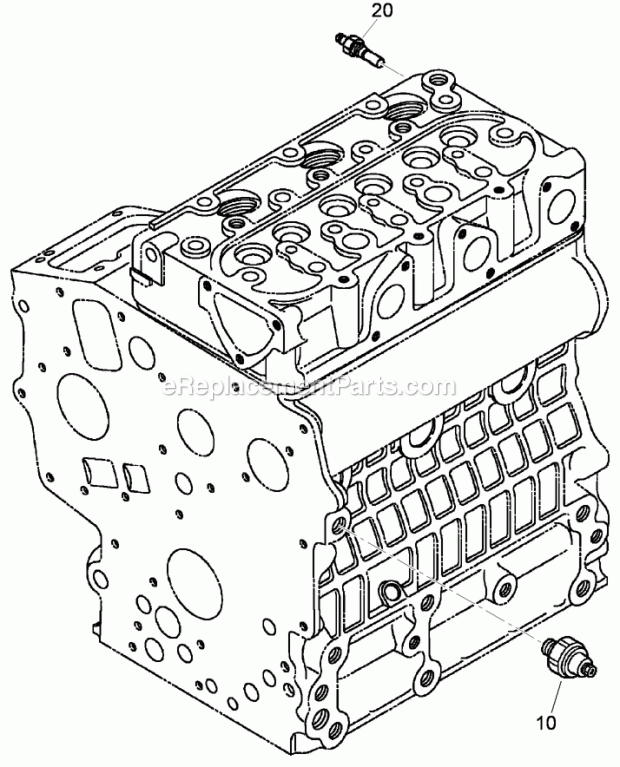 Toro 22324 (290000001-290000500) Tx 525 Wide Track Compact Utility Loader, 2009 Oil Switch and Thermometer Assembly Diagram