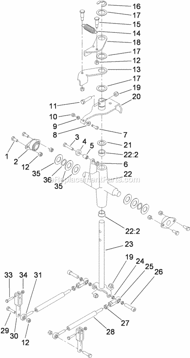 Toro 22324 (310000001-310999999) Tx 525 Wide Track Compact Utility Loader, 2010 Traction Control Assembly Diagram