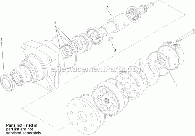 Toro 22324 (312000001-312999999) Tx 525 Wide Track Compact Utility Loader, 2012 Hydraulic Motor Assembly No. 114-1756 Diagram