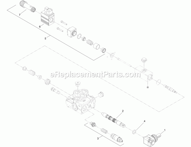 Toro 22327HD (400414000-999999999) Tx 1000 Compact Tool Carrier, 2017 Double Detent Valve Assembly No. 136-4538 Diagram