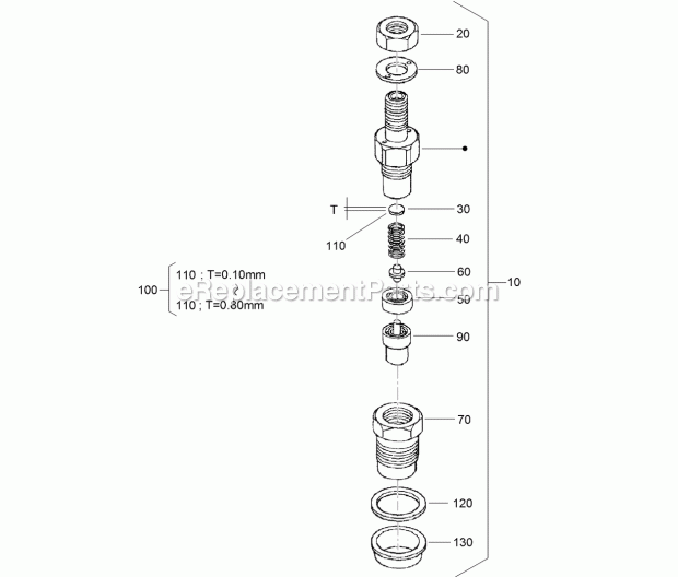 Toro 22328 (316000001-316000199) Tx 1000 Wide Track Compact Tool Carrier, 2016 Nozzle Holder Assembly Diagram