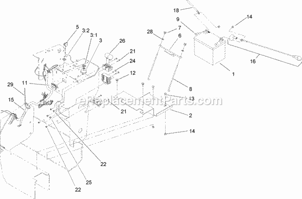 Toro 22330 (250000001-250999999) Tx 413 Compact Utility Loader, 2005 Electrical Assembly Diagram