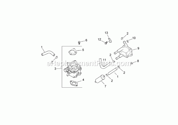 Toro 22332 (260000001-260999999) Tx 425 Wide Track Compact Utility Loader, 2006 Fuel System Assembly Kohler Ch730-0132 Diagram