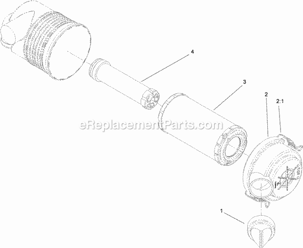 Toro 22337CP (314000001-314999999) 320-d Compact Utility Loader, 2014 Air Cleaner Assembly No. 117-9989 Diagram