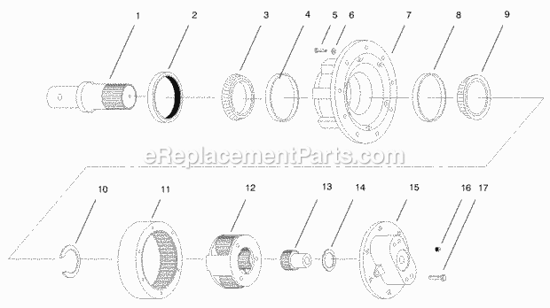 Toro 22400 (990001-999999) (1999) Auger Head, Dingo Compact Utility Loader Planetary Gear Assembly No. 98-8260 Diagram