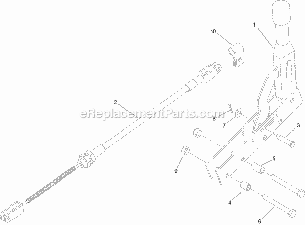 Toro 22615 (400000000-999999999) Sgr-13 Stump Grinder, 2017 Brake Lever Assembly No. 120-1797 Diagram