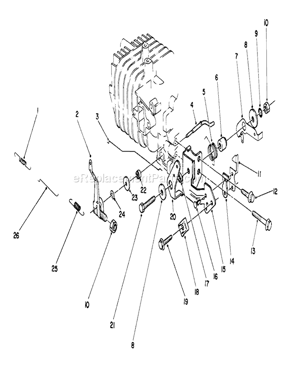 Toro 22700 (2000001-2999999)(1992) Lawn Mower Governor Diagram