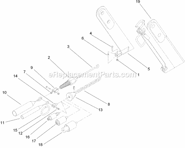 Toro 22910 (230000001-230999999) Vibratory Plow, Compact Utility Loaders, 2003 Optional Pullers and Blades Diagram