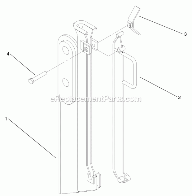 Toro 22910 (240000001-240999999) Vibratory Plow, Compact Utility Loaders, 2004 Optional Chute Blade Assembly No. 104-0640 Diagram