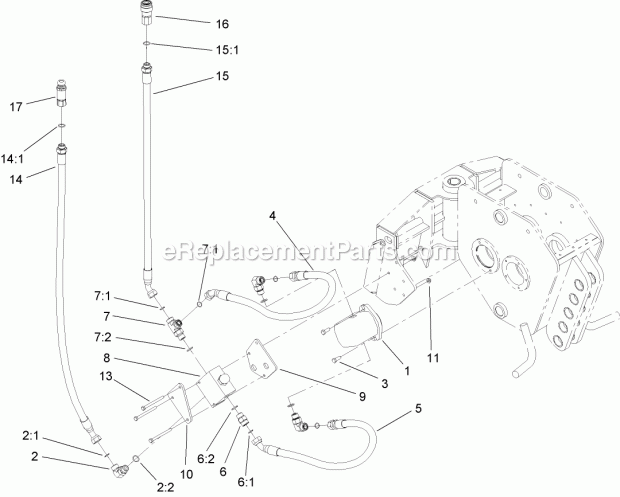Toro 22911 (290000001-290999999) Vibratory Plow, Compact Utility Loaders, 2009 Hydraulic Assembly Diagram
