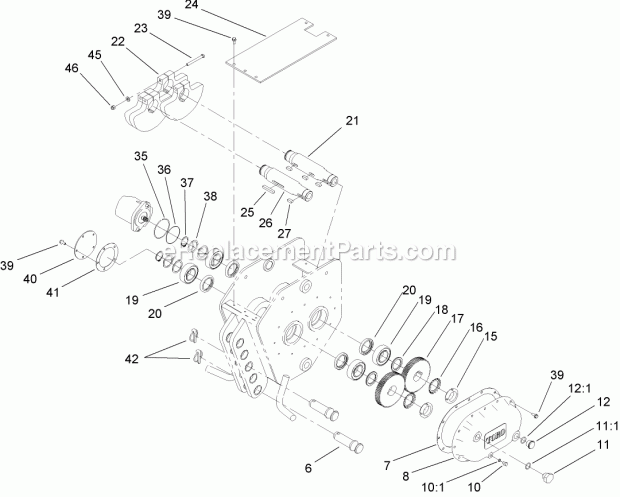 Toro 22911 (311000001-311999999) Vibratory Plow, Compact Utility Loaders, 2011 Plow Head Assembly Diagram