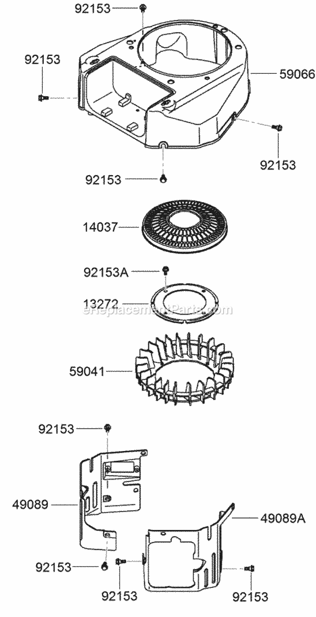 Toro 22972G (314000001-314999999) Trx-16 Trencher, 2014 Cooling Equipment Assembly Diagram