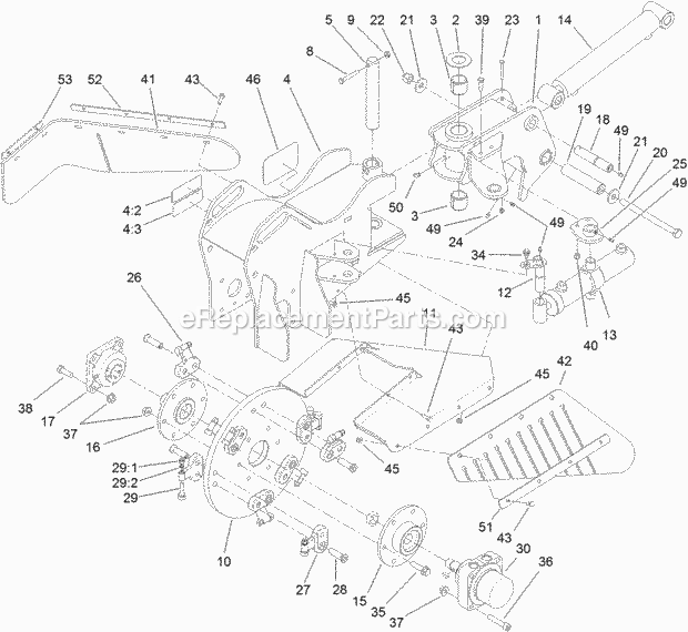 Toro 23210 (313000139-313999999) Stx-26 Stump Grinder, 2013 Cutter Head Assembly Diagram