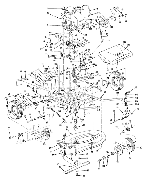 Toro 23301 (8000001-8999999)(1968) Lawn Mower Bagging Kit Diagram