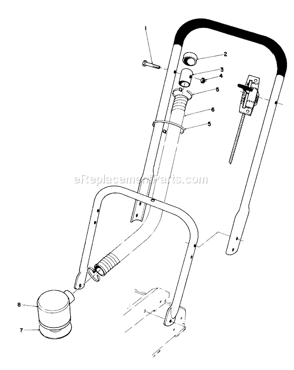 Toro 23450 (0000001-0999999)(1980) Lawn Mower Remote Air Cleaner Kit No. 43-6940 Diagram