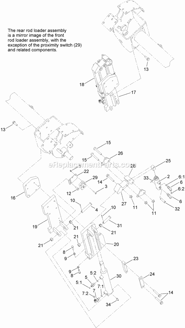 Toro 23800TE (313000001-313999999) 2024 Directional Drill, 2013 Rod Loader Assembly Diagram
