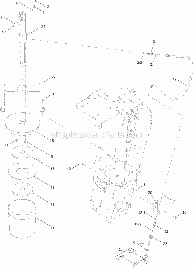 Toro 23800 (313000001-313000500) 2024 Directional Drill, 2013 Tool Joint Lube Applicator Assembly Diagram