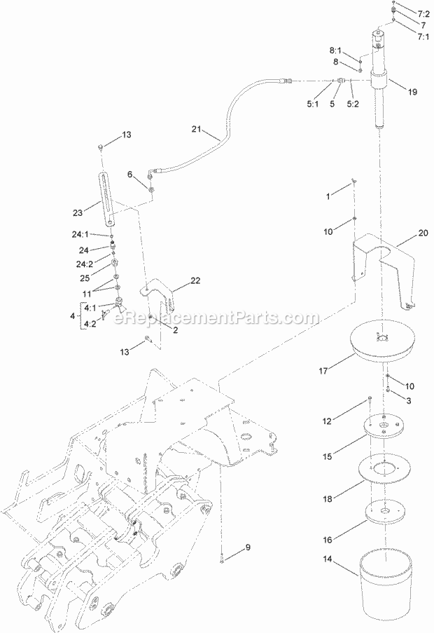Toro 23823C (315000001-315999999) 4045 Directional Drill With Cab, 2015 Tool Joint Lube Applicator Assembly Diagram
