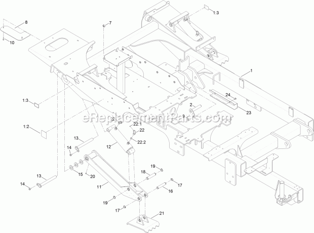 Toro 23823W (315000001-315999999) 4045 Directional Drill With Cab, 2015 Frame Assembly Diagram