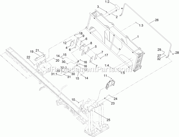 Toro 23898 (315000001-315999999) 4050 Directional Drill, 2015 Rod Box Assembly Diagram