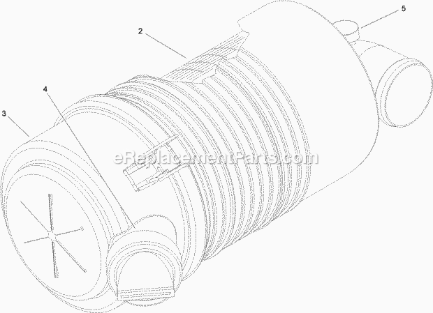Toro 25400A (314000001-314999999) Pro Sneak 360 Vibratory Plow, 2014 Air Cleaner Assembly No. 106-5277 Diagram