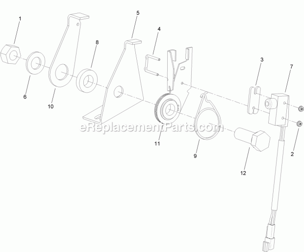 Toro 25410 (315000001-315999999) Trencher Drive, Pro Sneak 360 Vibratory Plow, 2015 Neutral Switch Assembly No. Au106402a2 Diagram