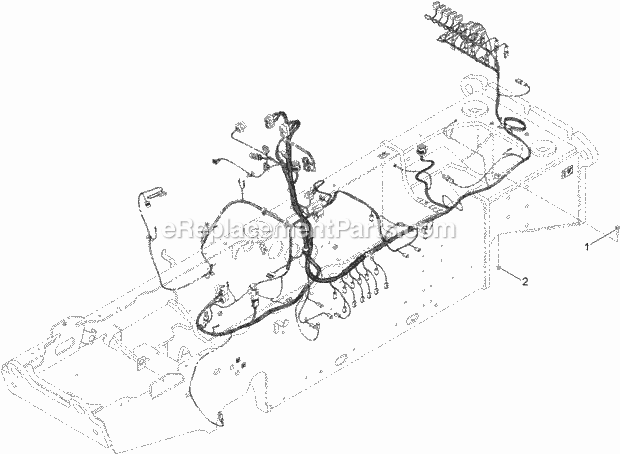 Toro 25500 (315000001-315999999) Rt1200 Traction Unit, 2015 Main Harness Mounting Assembly Diagram