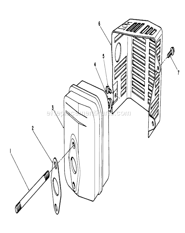 Toro 26620C (9000001-9999999)(1989) Lawn Mower Muffler Assembly Diagram