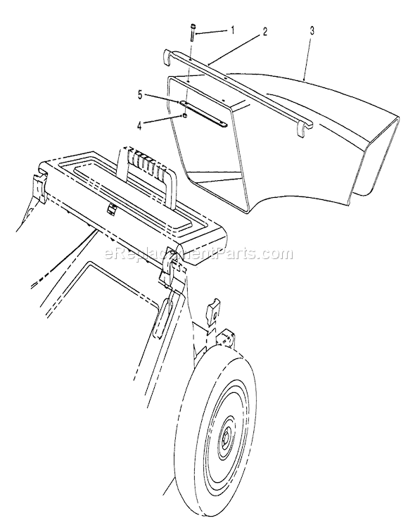 Toro 26624C (9000001-9999999)(1989) Lawn Mower Side Discharge Chute Diagram