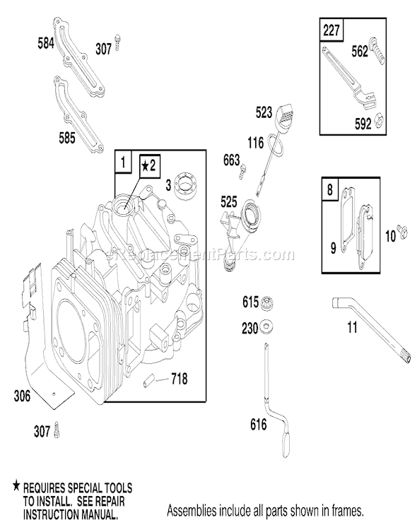 Toro 26638 (200000001-200999999)(2000) Lawn Mower Engine Gts-200 Diagram