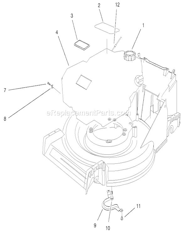 Toro 26638 (210000001-210999999)(2001) Lawn Mower Engine Assembly Diagram