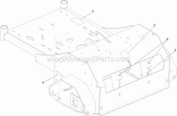 Toro 29518 (315000001-315999999) 30in Stand-on Aerator, 2015 Main Frame Decal Assembly No. 116-8138 Diagram