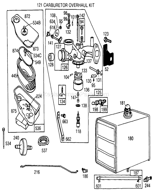 Toro 30108 (4000001-4999999)(1984) Lawn Mower Page G Diagram